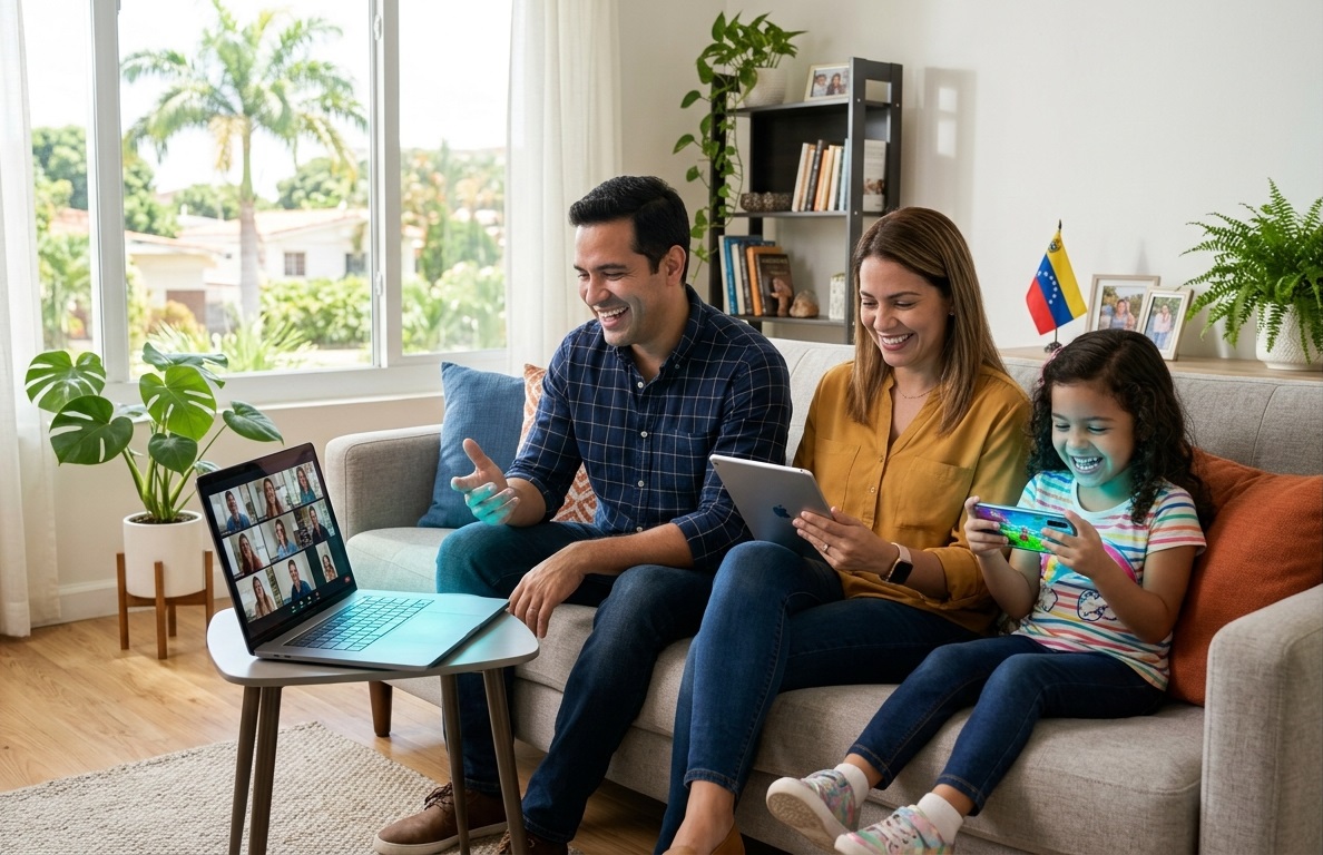 Familia disfrutando de Interfibra